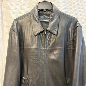 XL Kenneth Cole Reaction Smooth Lamb Skin Leather Jacket